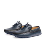 D’001 MOCASSIN EN CUIR BLEU