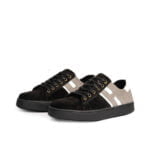 D’053 BASKET EN CUIR DAIM NOIR