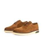 D’077 CHAUSSURE EN CUIR DAIM MARRON