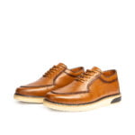 D’077 CHAUSSURE EN CUIR TABAC