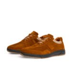 D’075 CHAUSSURE EN CUIR DAIM TABAC