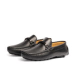 D’002 MOCASSIN EN CUIR NOIR