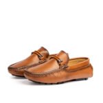 D’002 MOCASSIN EN CUIR TABAC