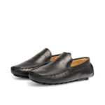 D’003 MOCASSIN EN CUIR NOIR