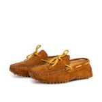 D’001 MOCASSIN EN CUIR DAIM TABAC