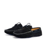 D’001 MOCASSIN EN CUIR DAIM BLEU