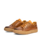 D’367 BASKET EN CUIR TABAC