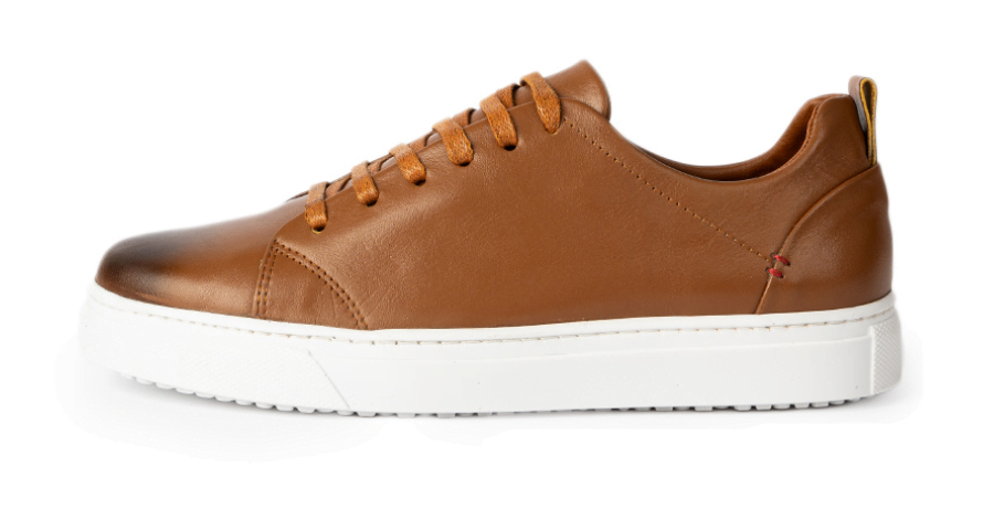D’2015 BASKET EN CUIR TABAC