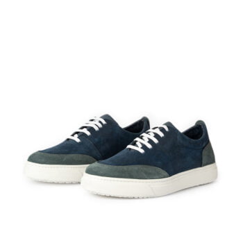 D’100 BASKET EN CUIR NUBUCK BLEU