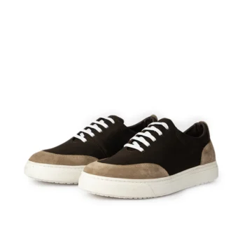 D’100 BASKET EN CUIR NUBUCK MARRON