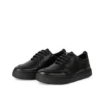 D’100 BASKET EN CUIR NOIR