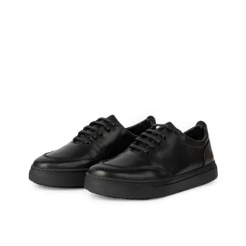 D’100 BASKET EN CUIR NOIR