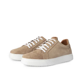 D’181 BASKET EN CUIR DAIM BEIGE