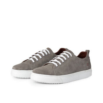 D’2015 BASKET EN CUIR DAIM GRIS GRÈGE