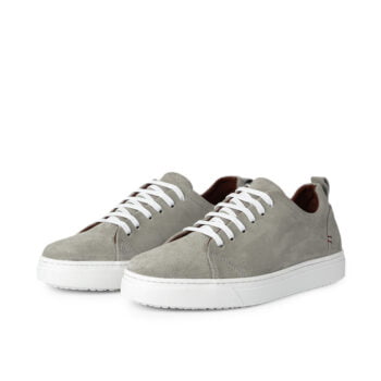 D’2015 BASKET EN CUIR DAIM GRIS CLAIRE