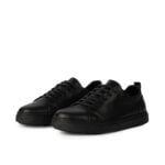 D’2015 BASKET EN CUIR NOIR