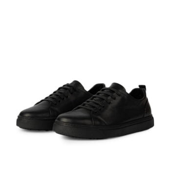 D’2015 BASKET EN CUIR NOIR