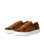 D’206 BASKET EN CUIR TABAC