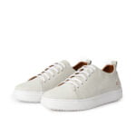 D’2015 BASKET EN CUIR DAIM BLANC CASSÉ
