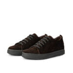 D’931 BASKET EN CUIR DAIM MARRON