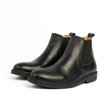 D'460 BOTTES HOMMES EN CUIR NOIR
