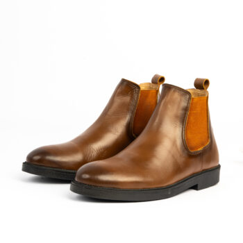 D'460 BOTTES HOMMES EN CUIR TABAC