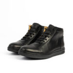 D'710 BOTTES HOMMES EN CUIR NOIR