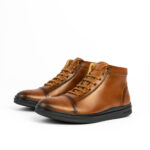D'710 BOTTES HOMMES EN CUIR TABAC