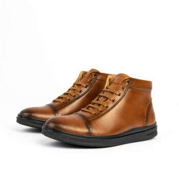 D'710 BOTTES HOMMES EN CUIR TABAC