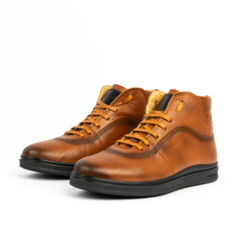 D'452 BOTTES HOMMES EN CUIR TABAC